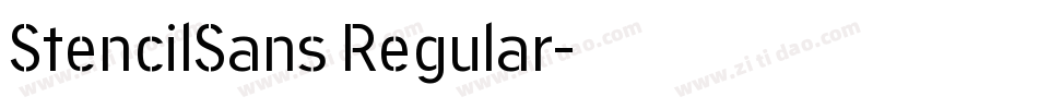 StencilSans Regular字体转换